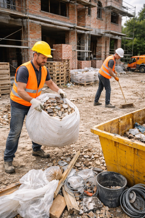 Posprzątanie placu budowy...
