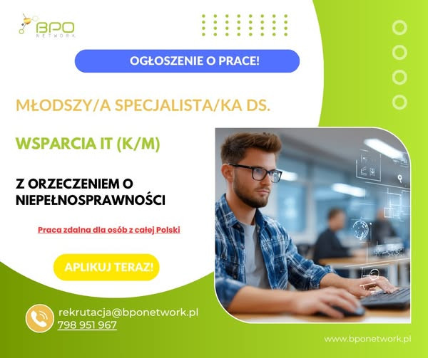 Młodszy/a Specjalista/ka...