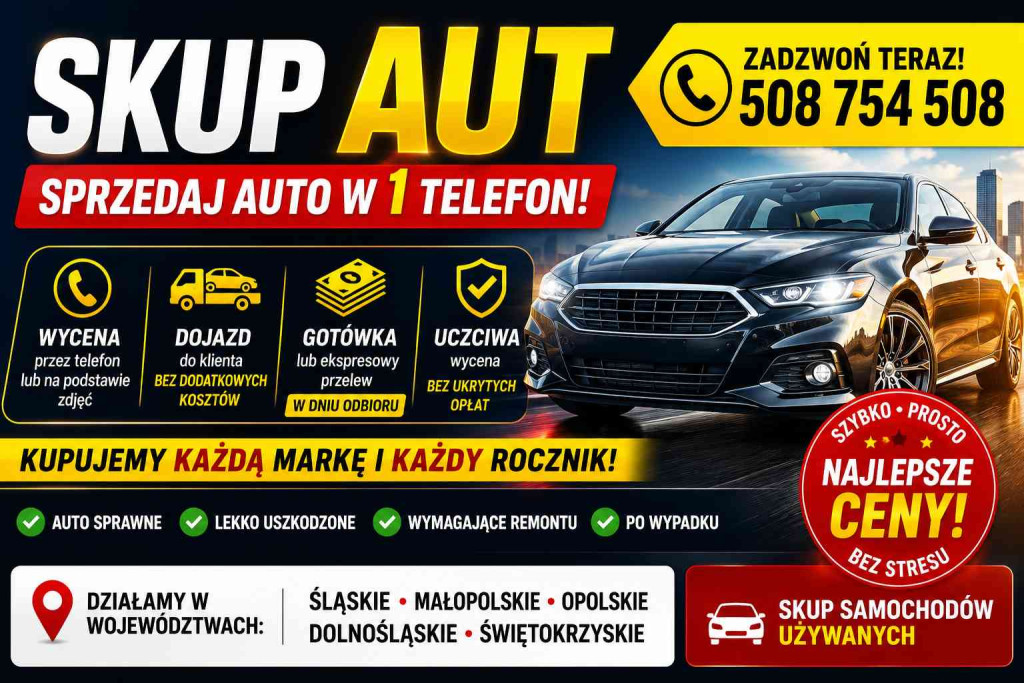 Skup aut - Gotówka od ręk...