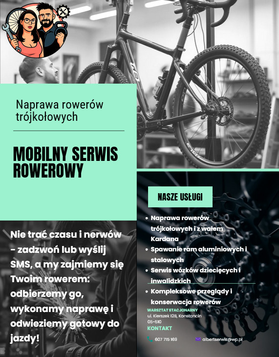 Naprawa rowerów trójkołow...