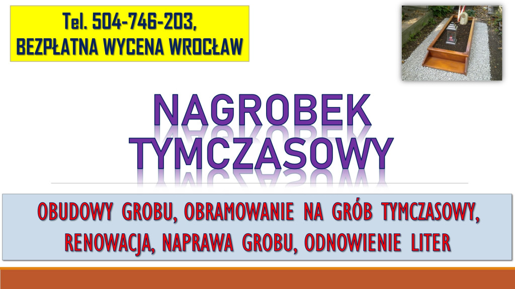 Nagrobek tymczasowy z mon...