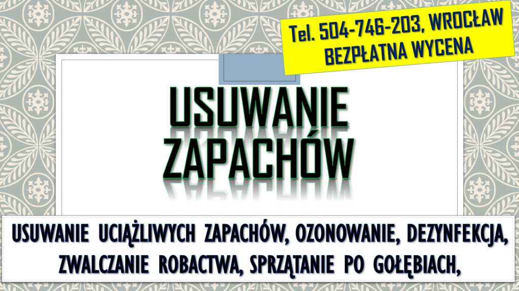 Usuwanie zapachów, cennik...