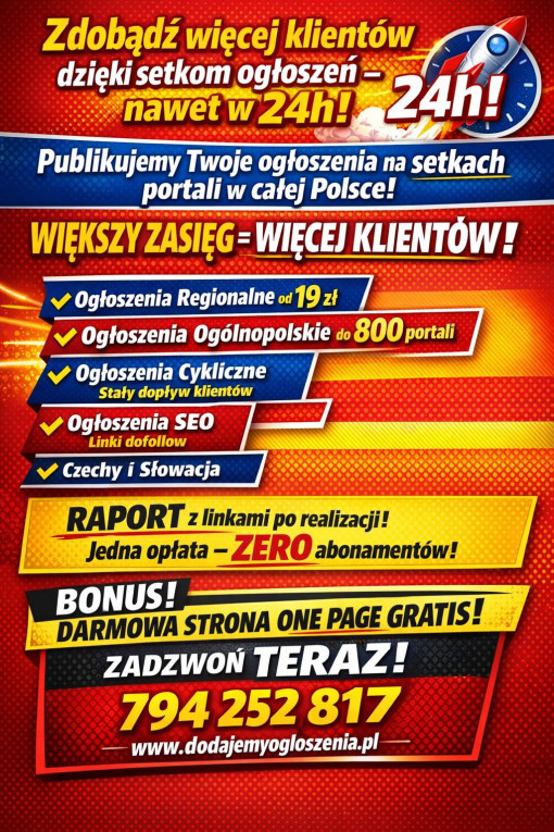 Opublikujemy Twoje ogłosz...