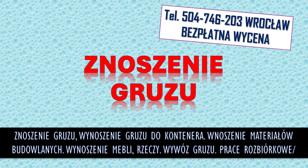 Znoszenie i wynoszenie gr...