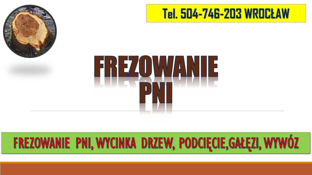 Frezowanie pni, cena, tel...