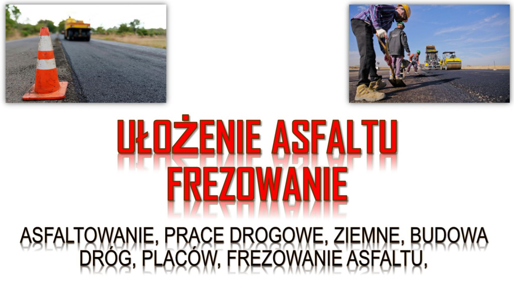 Usługi, położyć masę asfa...