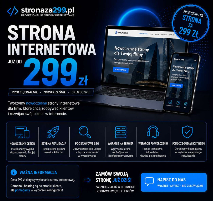 Strona WWW za 299 zł - sz...