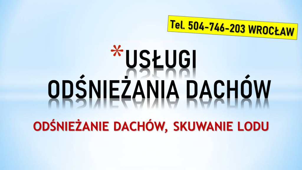 Usuwanie śniegu z dachu,...