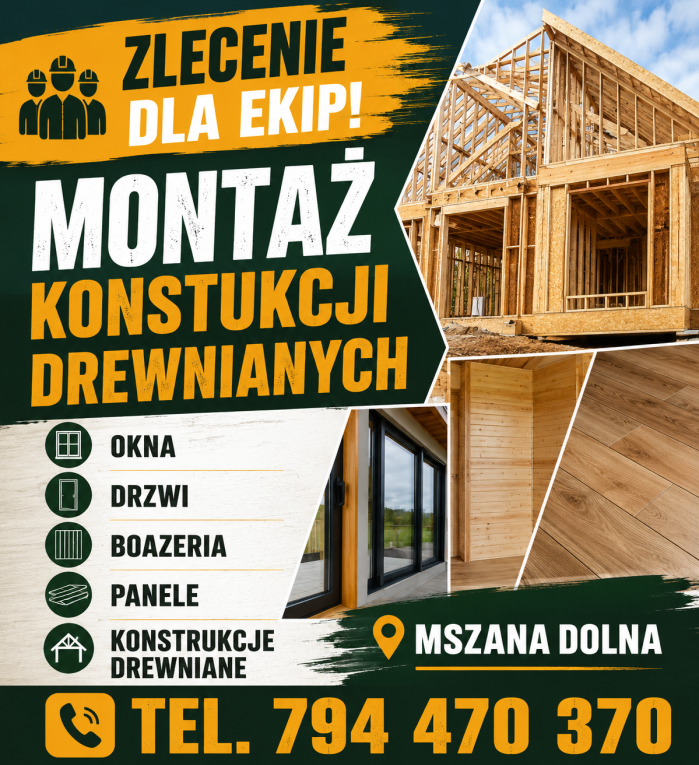 Montaż domków szkieletowy...