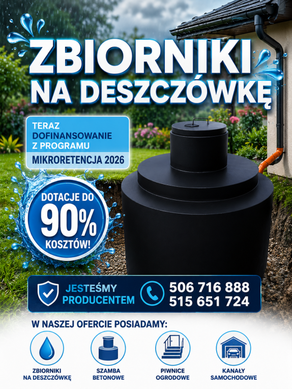Zbiornik na deszczówkę