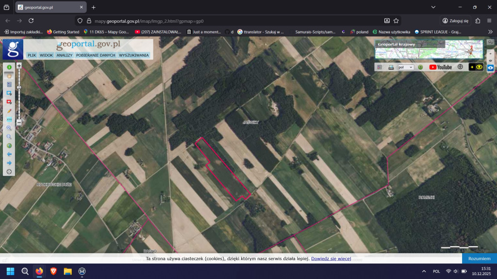 Sprzedam ziemię orną Jaśw...