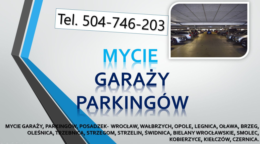 Mycie garaży podziemnych,...