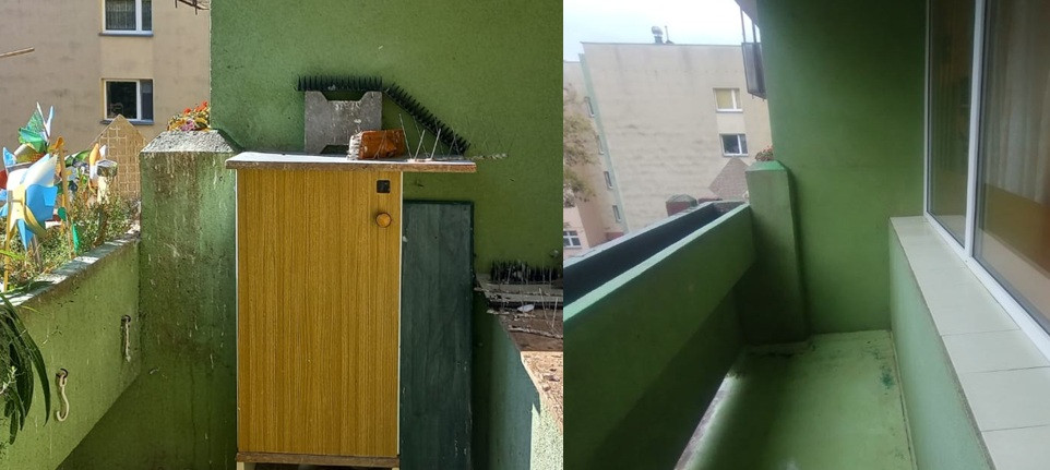 Siatkan na balkon, sprząt...