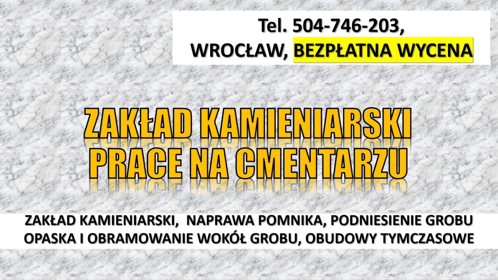 Usługi kamieniarskie, cen...