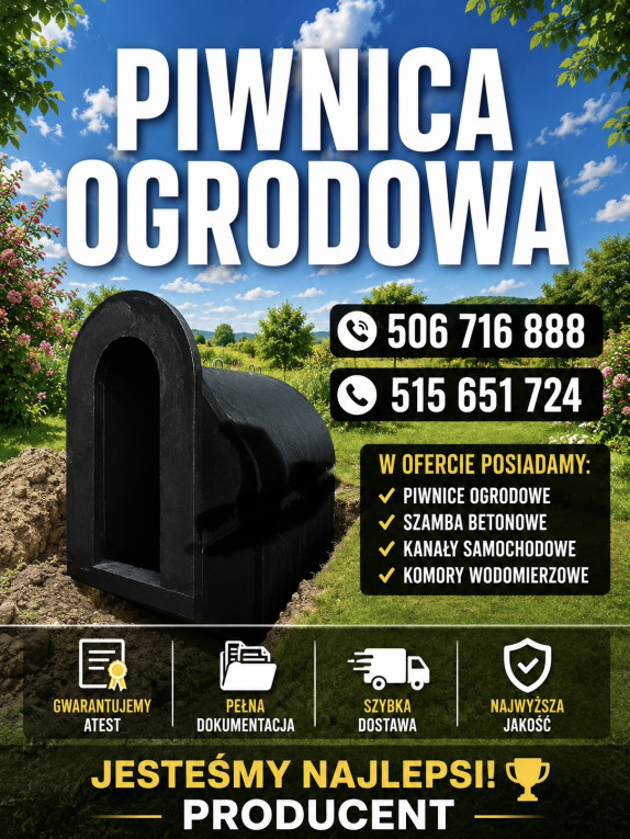 Piwnice ogrodowe, Szambo...