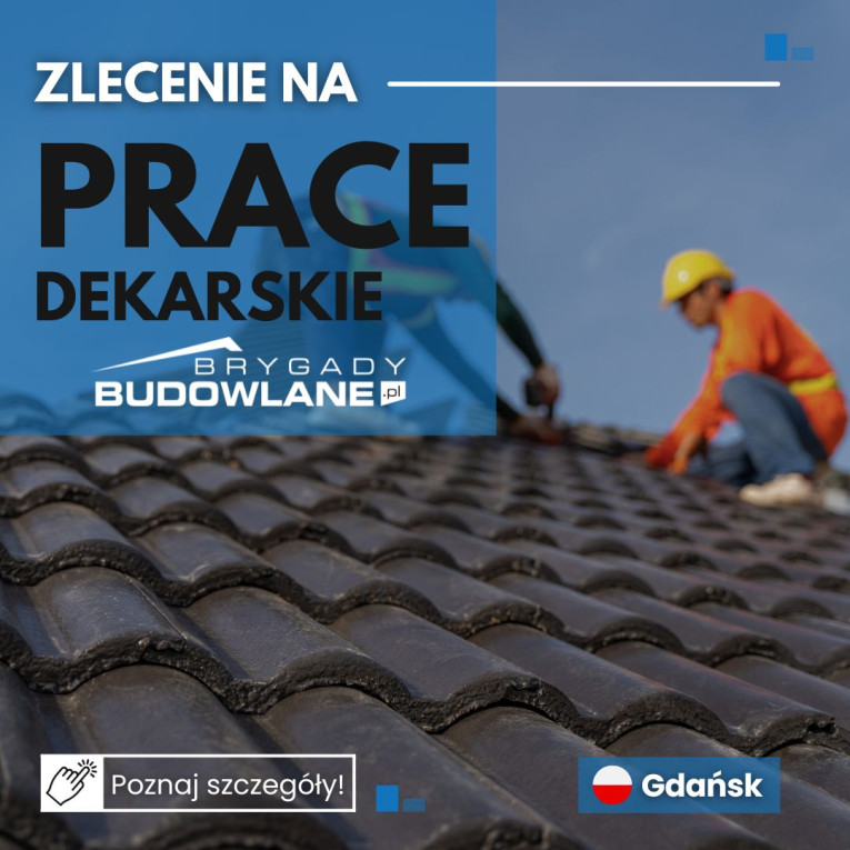 Prace dekarskie od zaraz...