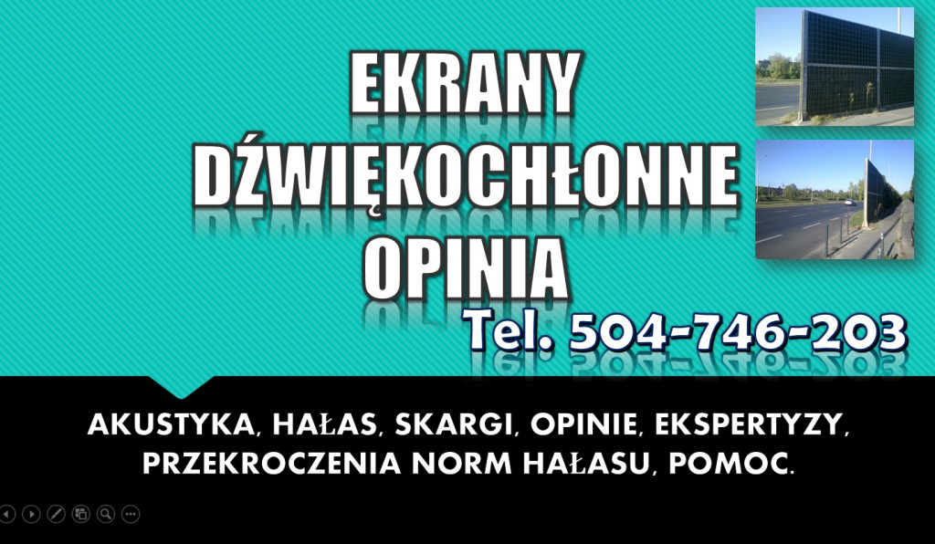 Ekrany dźwiękochłonne, po...