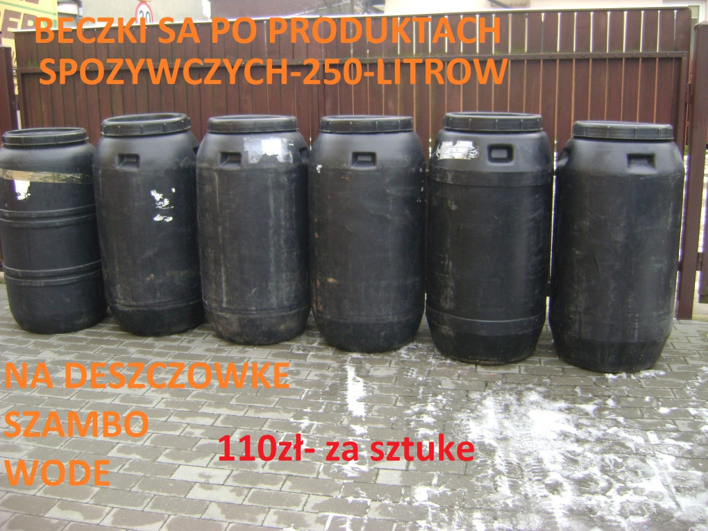 sprzedajemy beczki plasti...