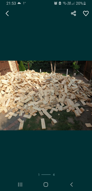 Drewno opałowe, odpady ta...