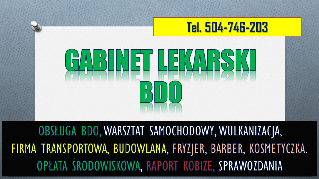 Wpis i sprawozdanie  BDO...