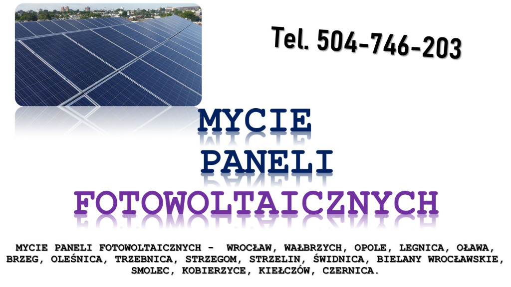 Mycie paneli fotowoltaicz...