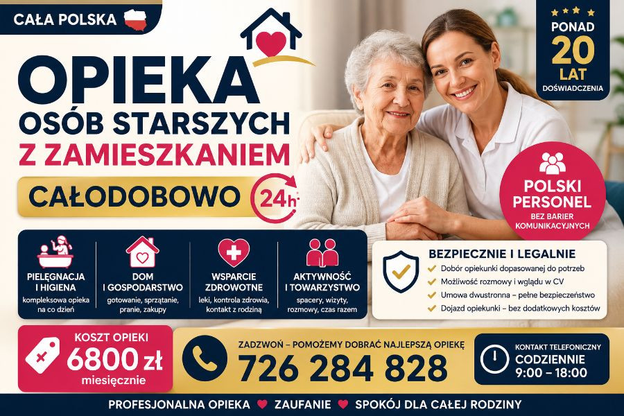 Opieka nad seniorem z zam...