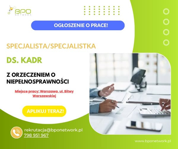 Specjalista (K/M) ds. Kad...