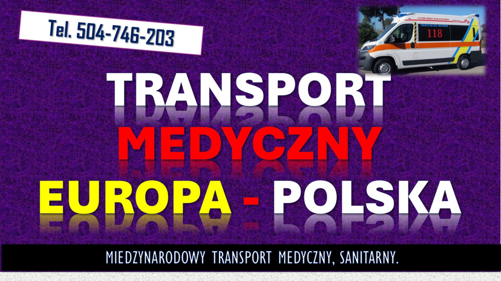 Transport chorego karetką...