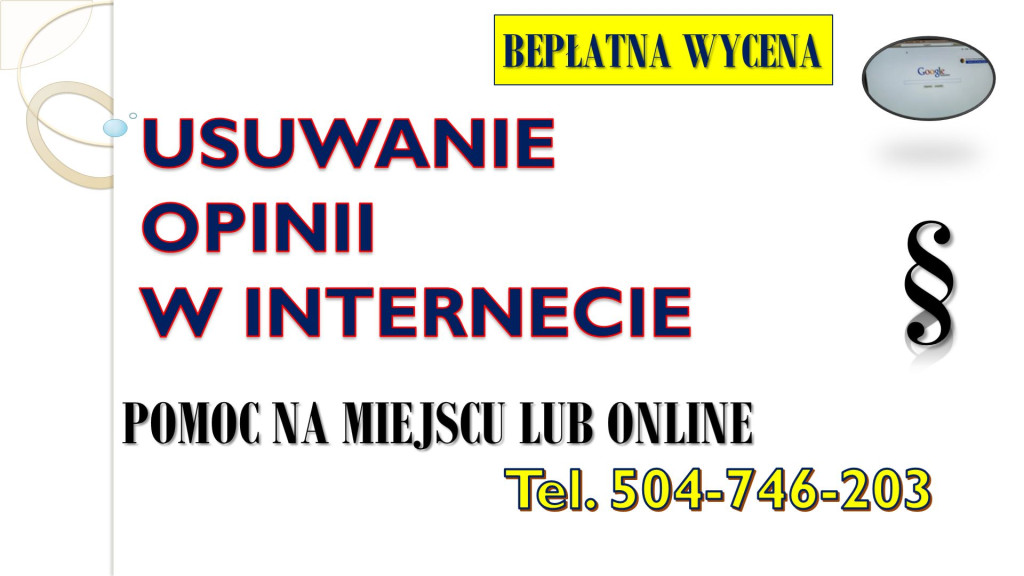 Usunięcie negatywnej opin...