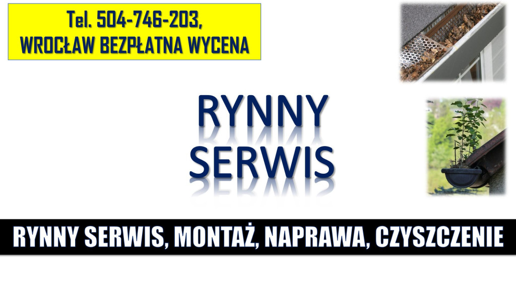 Naprawa, wymiana rynny, c...