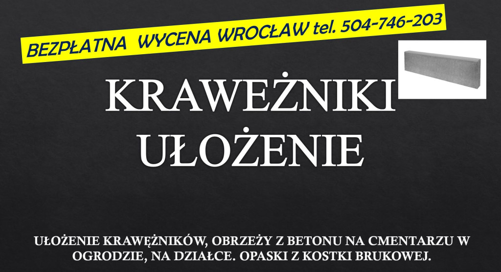 Położenie krawężników cen...