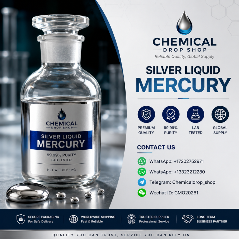 Silver liquid mercury for...