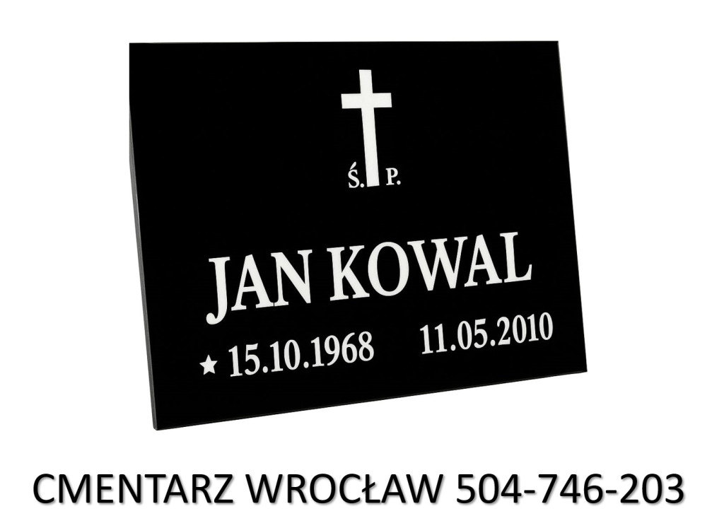 Tablica na pomnik z napis...