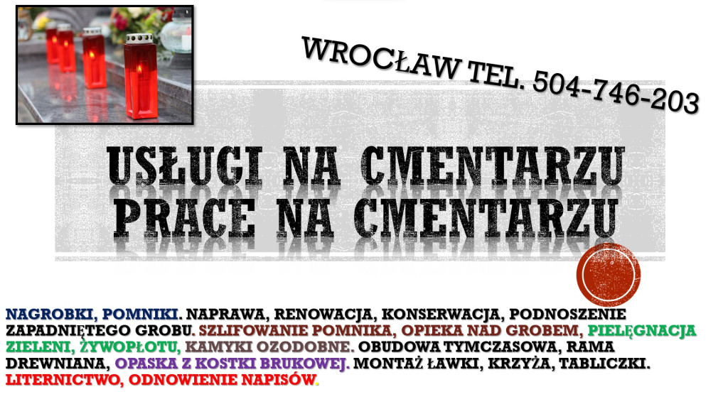 Prace na cmentarzu tel. 5...