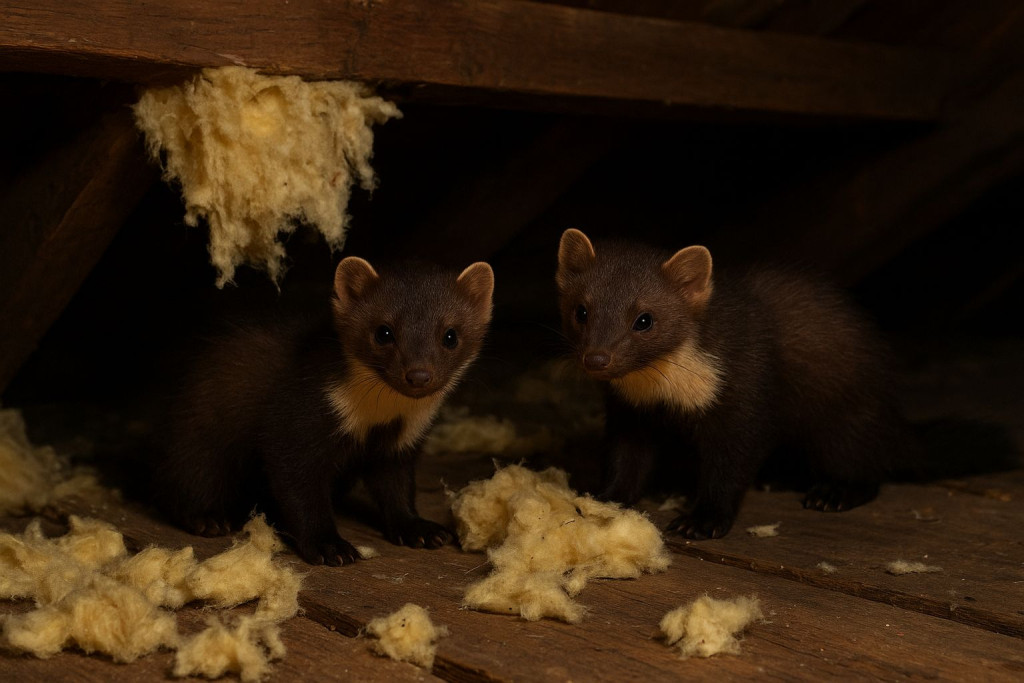 Naprawa dachu po kunach,...