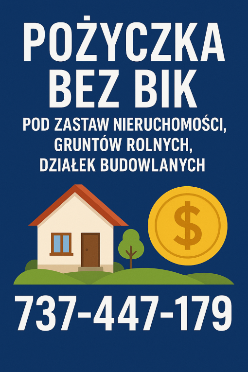 Pożyczka bez BIK pod zast...