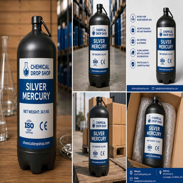 Silver liquid mercury for...