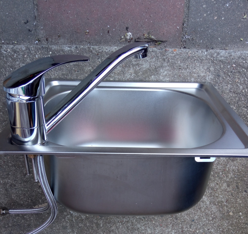 zlew kuchenny mały z syfo...