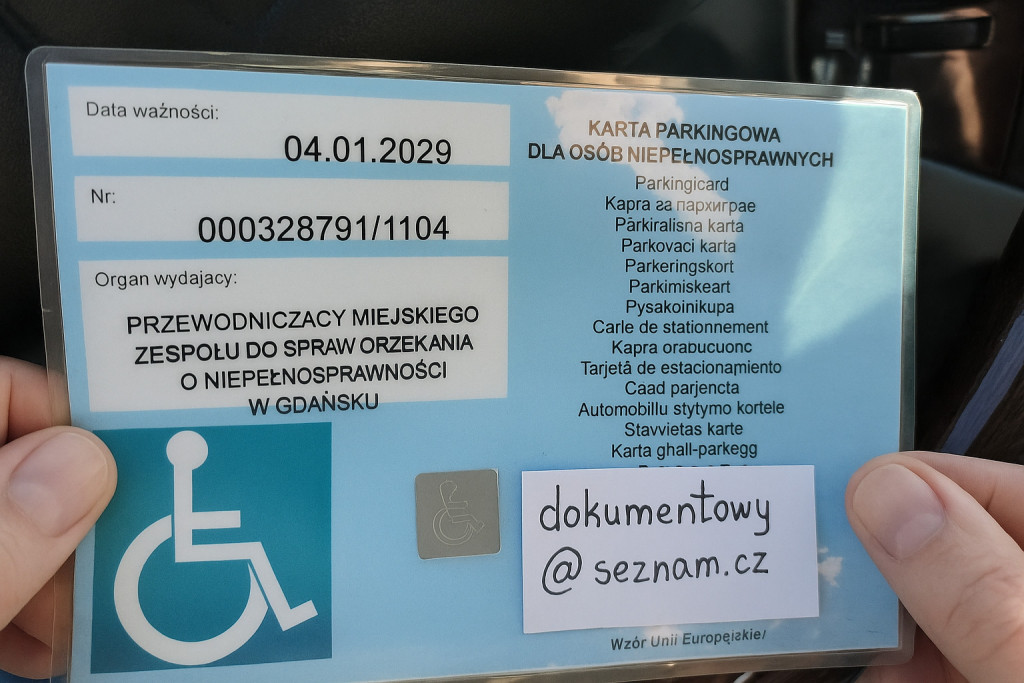 Karta Parkingowa Dla Osób...