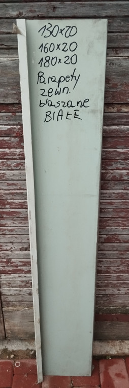 parapet zewnęrtzny blasza...