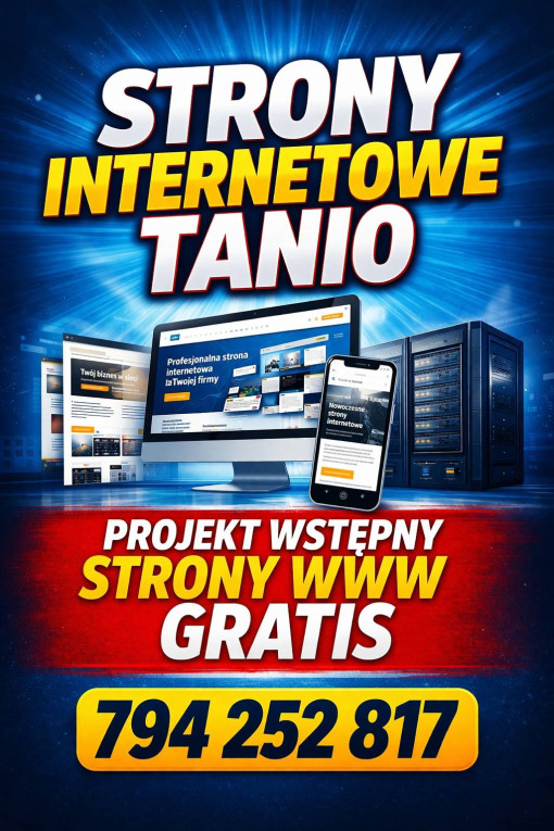 Tanie strony WWW + projek...