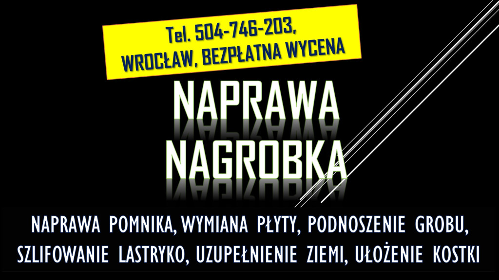 Pęknięta płyta nagrobka,...