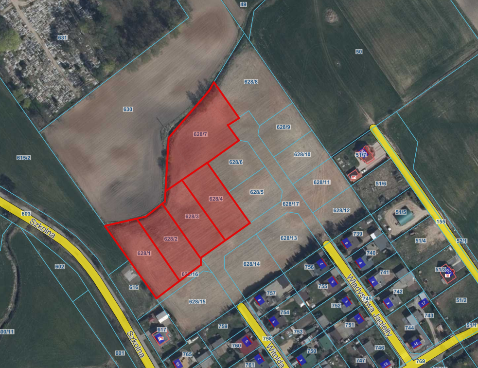 Działki budowane na nowym...