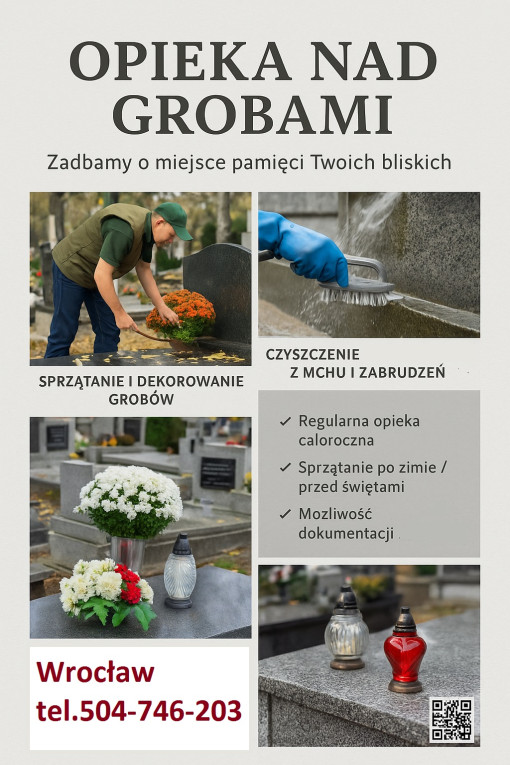 Sprzątanie grobu cmentarz...